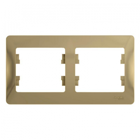 Рамка 2-м Glossa горизонт. титан SE GSL000402 Рамка 2-м Glossa горизонт. титан SE GSL000402