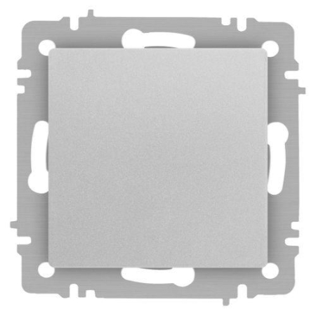 Кнопка Accent 6-109-03 10А-250В IP20 СУ алюм. Intro Б0063608