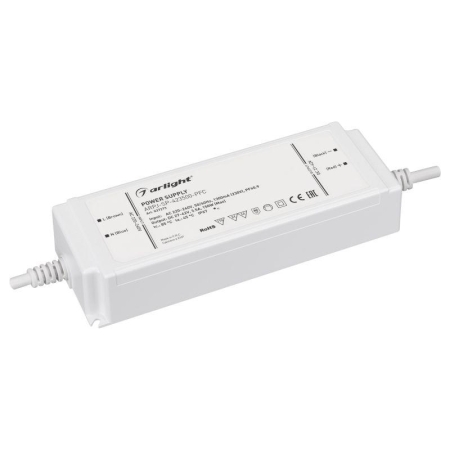 Блок питания ARPJ-SP-423500-PFC 150Вт 21-42В 3.5А IP67 пластик Arlight 037273 Блок питания ARPJ-SP-423500-PFC 150Вт 21-42В 3.5А IP67 пластик Arlight 037273