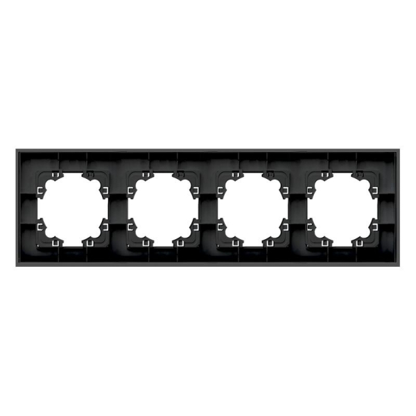 Рамка 4-м Афина стеклянная графит UNIVersal 2257 Рамка 4-м Афина стеклянная графит UNIVersal 2257