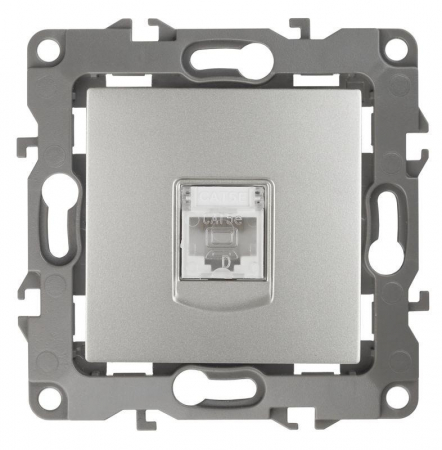 Розетка компьютерная Эра12 12-3107-03 RJ45 алюм. Эра Б0014725 Розетка компьютерная Эра12 12-3107-03 RJ45 алюм. Эра Б0014725