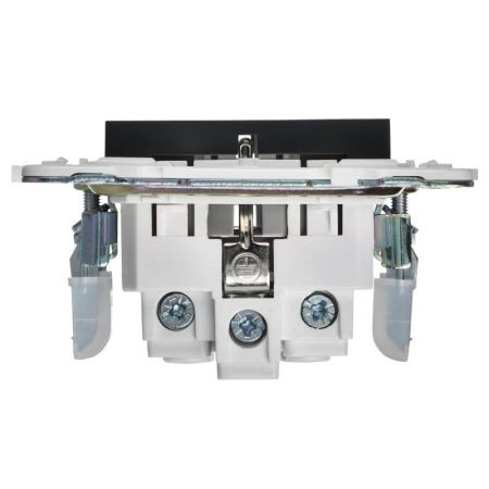 Розетка SKANDY 16А с заземл. защ. шторки SK-R04G графит IEK SK-R14-16-K53