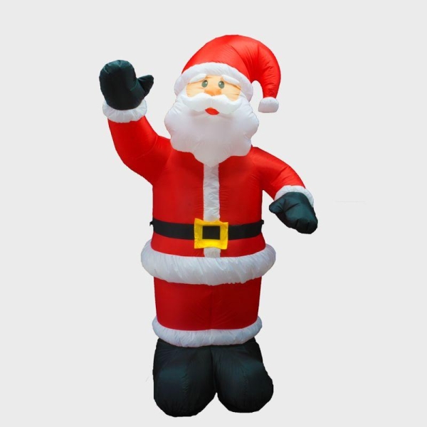 Фигура надувная 3D "Дед Мороз приветствует" 180см 5LED бел. 15Вт IP65 внутр. подсветка компрессор с адаптером 12В Neon-Night 511-114