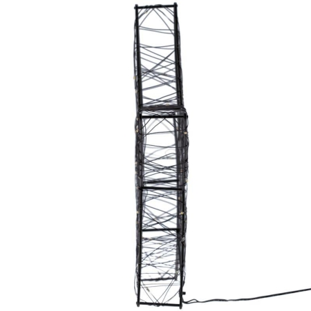 Фигура Металлическая 3D "Звезда" 35см питание 3хAA (не в компл.) тепл. бел. Neon-Night 513-706