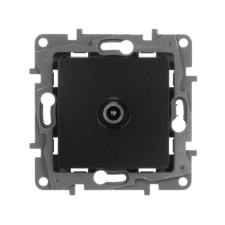 Розетка телевизионная оконечная TV СП Etika 5дБ 5-862МГц механизм антрацит IEK 672665