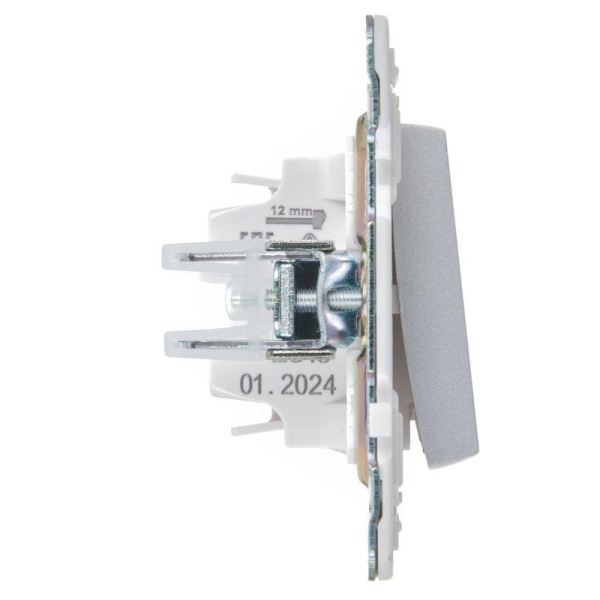 Выключатель 1-кл. SKANDY 10А SK-V01S серебр. IEK SK-V10-0-10-K23