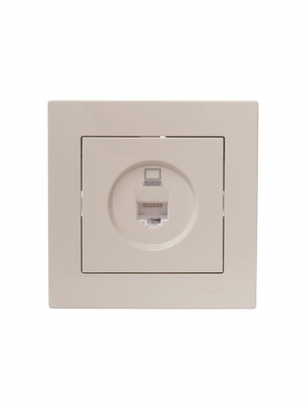 Розетка компьютерная 1-м СП Vesna механизм крем. LEZARD 742-0388-139 Розетка компьютерная 1-м СП Vesna механизм крем. LEZARD 742-0388-139