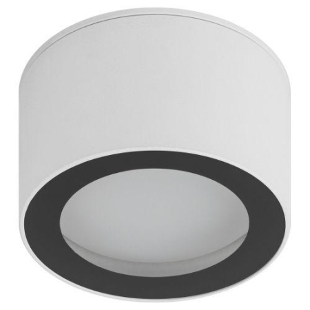 Светильник OL28 WH/BK GX53 IP44 настен./потолочн. спот черн./бел. Эра Б0055581