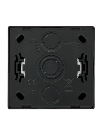 Розетка 1-м ОП LETO с заземл. ПБТ черн. бархат LEZARD 752-4200-122B