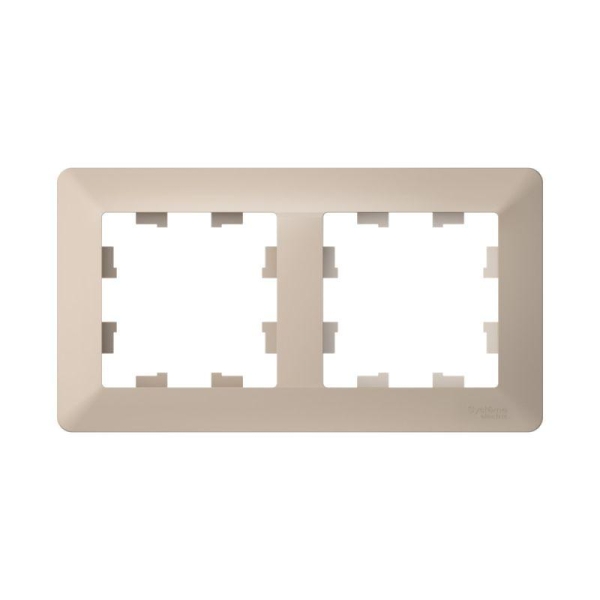 Рамка 2-м AtlasDesign Air песочн./дым. бел. SE ATN221202