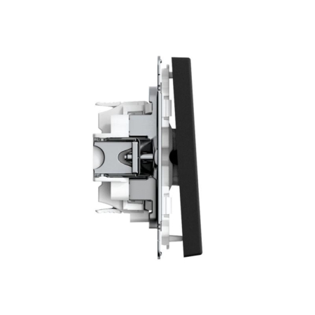 Переключатель 1-кл. ArtGallery 10AX быстрозажим. клем. механизм карбон SE GAL001061S