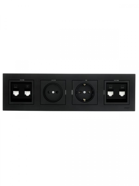 Рамка 4-местн. горизонт. VESNA черн. бархат LEZARD 742-4200-149 Рамка 4-местн. горизонт. VESNA черн. бархат LEZARD 742-4200-149