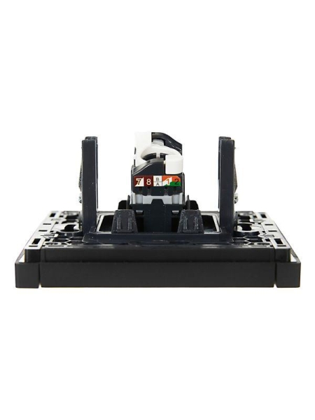 Розетка компьютерная RJ45 кат.5E FORTE&PIANO FP132 черн. IEK FP-K10-1-K02 Розетка компьютерная RJ45 кат.5E FORTE&PIANO FP132 черн. IEK FP-K10-1-K02