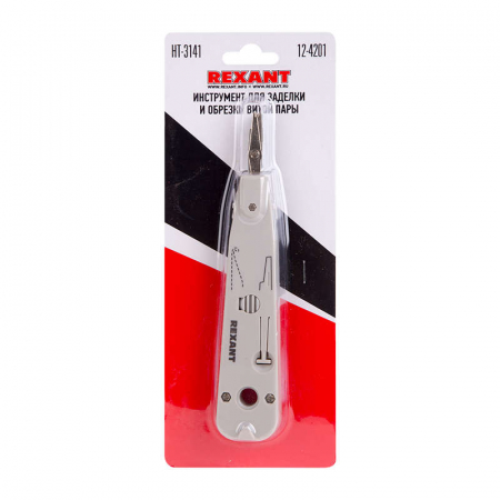 Инструмент для заделки и обрезки витой пары 110 (ht-3141) Rexant 12-4201 Инструмент для заделки и обрезки витой пары 110 (ht-3141) Rexant 12-4201