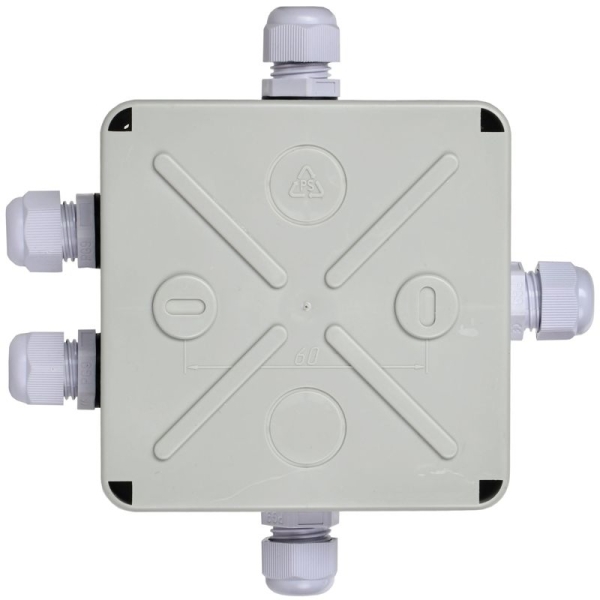 Коробка распаячная ОП 100х100х50 IP55 КМ41330 PG9 IEK UKO10-100-100-050-K51-55