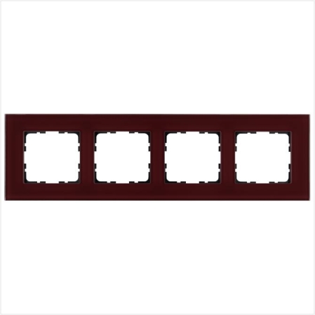 Рамка 4-м G-Glass стекло гранат. JasmartG1004GH Рамка 4-м G-Glass стекло гранат. JasmartG1004GH