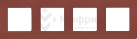 Рамка 4-м СП Etika IP20 какао IEK 672574