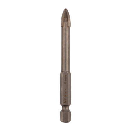 Сверло по стеклу и керамике 8мм 4 грани шестигранный хвостовик Kranz KR-91-0650