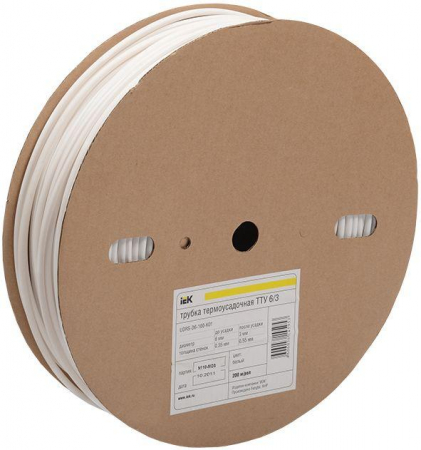 Трубка термоусадочная тонкостен. ТТУ нг-LS 40/20 черн. (уп.50м) IEK UDRS-D40-50-K02