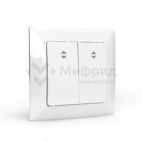 Переключатель проходной 2-кл. СП AVA 10А IP20 в сборе бел. TOKOV ELECTRIC TKL-AV-P2F-C01