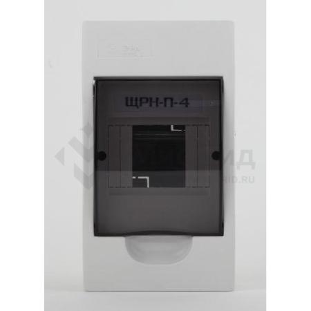 Бокс навесной ЩРН-П-4 4мод. IP41 пластик SIMPLE NO-box_simple-plastic_4_surface BOXS04 Эра Б0041521