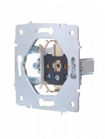 Розетка 1-м СП Vesna с заземл. защ. шторки ПБТ механизм бел. LEZARD 742-0288-124B Розетка 1-м СП Vesna с заземл. защ. шторки ПБТ механизм бел. LEZARD 742-0288-124B