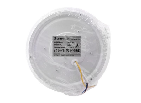 Светильник светодиодный LBS-8012 12Вт blanc настенно-потолочный Ultraflash 15136 Светильник светодиодный LBS-8012 12Вт blanc настенно-потолочный Ultraflash 15136