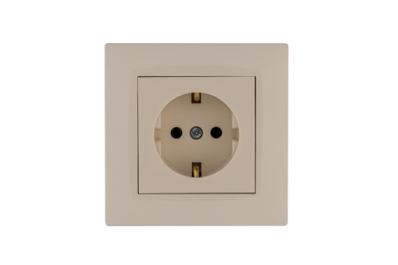 Розетка 1-м Karea RIZZ с заземл. крем Makel 88010028 Розетка 1-м Karea RIZZ с заземл. крем Makel 88010028