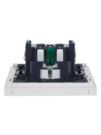 Розетка СП FORTE&PIANO FP213 16А с заземл. защ. шторки безвинт. крепл. бел. IEK FP-R14-16-1-K01