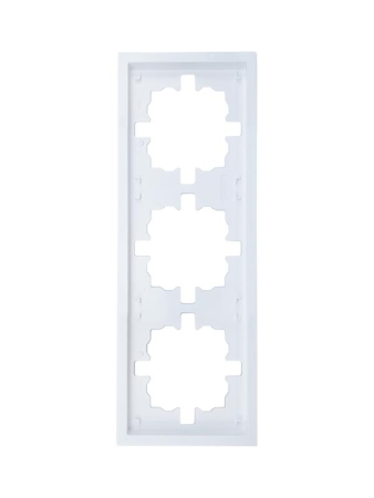 Рамка 3-мест. горизонт. ZIMA бел. LEZARD 704-0200-148