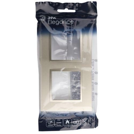 Рамка 2-м Elegance 14-5012-04 Classic шампань Эра Б0060579 Рамка 2-м Elegance 14-5012-04 Classic шампань Эра Б0060579