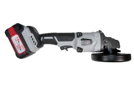 Машина шлифовальная угловая аккумуляторная бесщеточная УШМ-125/36ВМЭ 125мм АПИ 36В 2 АКБ 2.0А.ч ЗУ ИНТЕРСКОЛ 956.2.2.70