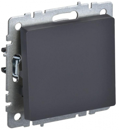Выключатель 1-кл. СП BRITE ВС10-1-0-БрГ 10А механизм графит IEK BR-V10-0-10-K53 Выключатель 1-кл. СП BRITE ВС10-1-0-БрГ 10А механизм графит IEK BR-V10-0-10-K53