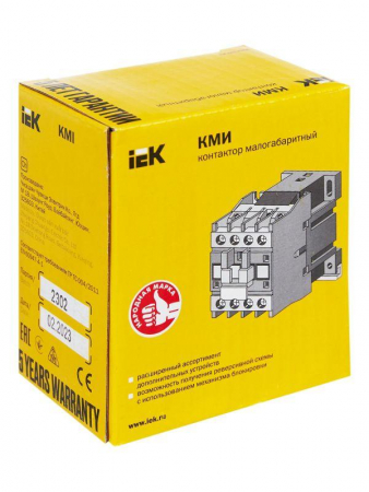 Контактор КМИ-11210 12А 230В/АС3 1НО KARAT IEK KKM11-012-230-10 Контактор КМИ-11210 12А 230В/АС3 1НО KARAT IEK KKM11-012-230-10