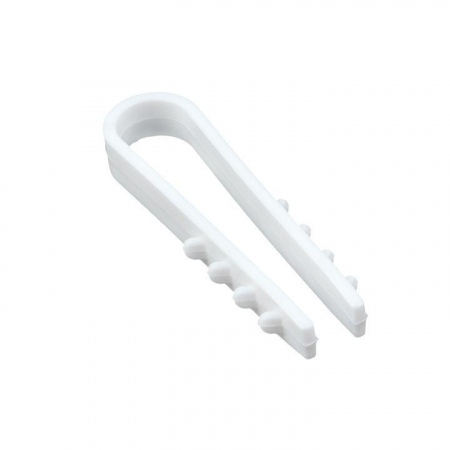 Дюбель-хомут d5-10мм для круглого кабеля бел. (уп.50шт) PROxima EKF plc-ncs50-5x10w