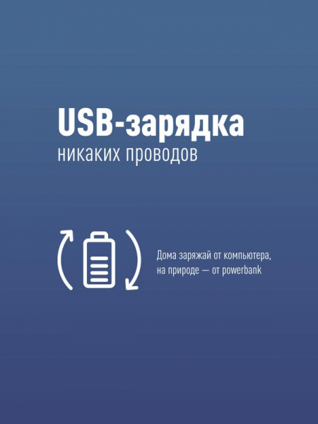 Шапка с фонариком 215х205х5 син. (фонарь 66х50х15мм снимается; аккум. 3.7В/200мА.ч) 3 режима свечения Космос KOCHat_b