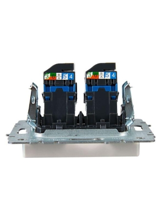 Розетка компьютерная двойн. СП RJ45 кат.6 BRITE РК11-2-БрЖ механизм жемчуж. IEK BR-K20-2-K36 Розетка компьютерная двойн. СП RJ45 кат.6 BRITE РК11-2-БрЖ механизм жемчуж. IEK BR-K20-2-K36