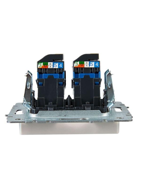Розетка компьютерная двойн. СП RJ45 кат.6 BRITE РК11-2-БрЖ механизм жемчуж. IEK BR-K20-2-K36 Розетка компьютерная двойн. СП RJ45 кат.6 BRITE РК11-2-БрЖ механизм жемчуж. IEK BR-K20-2-K36