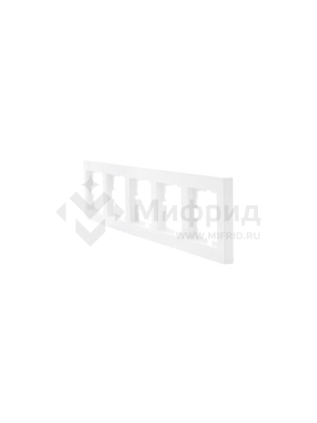 Рамка 5-м VESNA горизонт. бел. LEZARD 742-0200-150