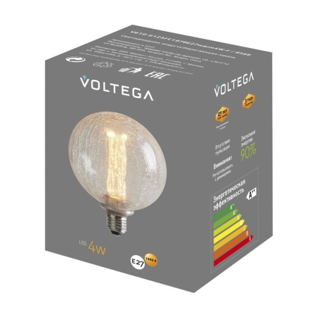 Лампа светодиодная Loft Led G125FC1978 4Вт 1800К E27 Voltega 8568 Лампа светодиодная Loft Led G125FC1978 4Вт 1800К E27 Voltega 8568