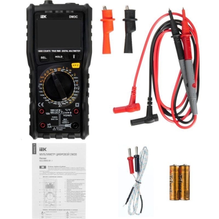 Мультиметр цифровой DM3C ARMA2L 5 IEK A2L5-DM13-03 Мультиметр цифровой DM3C ARMA2L 5 IEK A2L5-DM13-03