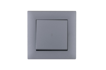 Выключатель проходной 1-клав. Karea RIZZ STAR сер. Makel 88065005