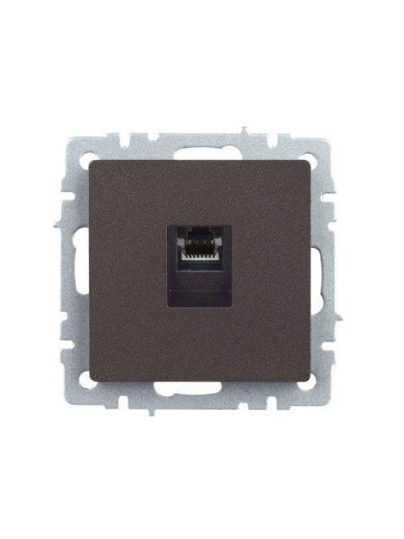 Розетка компьютерная СП RJ45 кат.5E BRITE РК10-БрТБ механизм бронза IEK BR-K10-1-K45 Розетка компьютерная СП RJ45 кат.5E BRITE РК10-БрТБ механизм бронза IEK BR-K10-1-K45