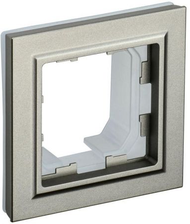 Рамка 1-м IP44 BRITE РУ-1-БрШ-44 шампань IEK BR-M12-44-K37 Рамка 1-м IP44 BRITE РУ-1-БрШ-44 шампань IEK BR-M12-44-K37