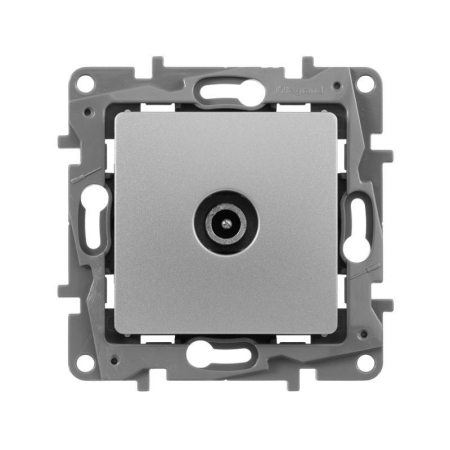 Розетка телевизионная оконечная TV СП Etika 5дБ 5-862МГц механизм алюм. IEK 672465