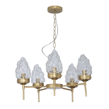 Светильник "Фламенко" 151 НПБ 01-5х40-101 Е14 [ИМ] подвесной зол. Элетех 1005405319