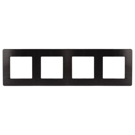 Рамка 4-м 12-5104-06 сатин черн. Эра Б0052534
