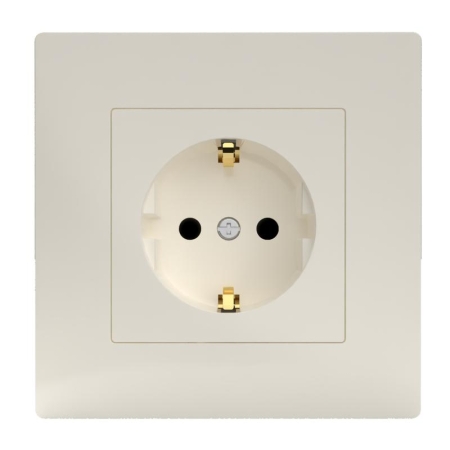 Розетка 1-м СП Pixel 16А IP20 с заземл. защ. шторки в сборе беж. TOKOV ELECTRIC TKE-PX-R1FZSF-C02 Розетка 1-м СП Pixel 16А IP20 с заземл. защ. шторки в сборе беж. TOKOV ELECTRIC TKE-PX-R1FZSF-C02