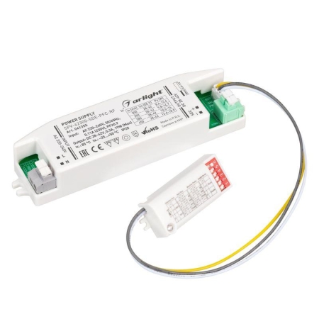Блок питания SPV-42300-SDE-PFC 28-42В 300мА 19Вт 5.8ГГц IP20 пластик Arlight 041355 Блок питания SPV-42300-SDE-PFC 28-42В 300мА 19Вт 5.8ГГц IP20 пластик Arlight 041355