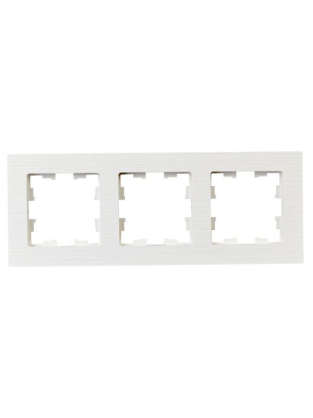 Рамка 3-м BRITE РУ-3-Бр бел. рифленый IEK BR-M32-51-K01 Рамка 3-м BRITE РУ-3-Бр бел. рифленый IEK BR-M32-51-K01